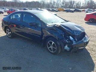 2015 Honda Civic Sedan SE with VIN 19XFB2F77FE217419, listed as a IAAI auction lot 41773049 with 150,891 mi miles. Bid and sale history available at carsss.com. Image 1.