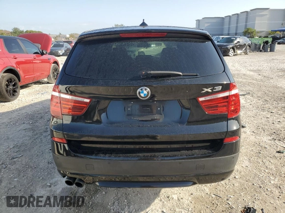 2014 BMW X3 xDrive28i with VIN 5UXWX9C57E0D24167, listed as a Copart auction lot 52796105 with Not Provided miles and Clean Title. Bid and sale history available at DreamBid. Image 6.