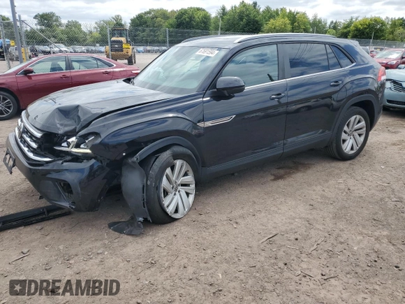 2021 Volkswagen Atlas SE with VIN 1V2KE2CAXMC207847, listed as a Copart auction lot 67691594 with 42,298 mi miles and Salvage title. Bid and sale history available at DreamBid. Image 1.