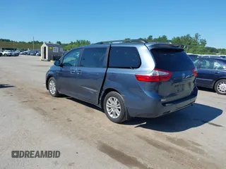2015 Toyota Sienna XLE with VIN 5TDYK3DC8FS533898, listed as a IAAI auction lot 42630483 with 531,640 mi miles and . Bid and sale history available at DreamBid. Image 3.