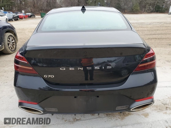 2025 Genesis G70 2.5T with VIN KMTG34SC8SU149077, listed as a Copart auction lot 41567865 with Not provided miles and Salvage title. Bid and sale history available at DreamBid. Image 6.