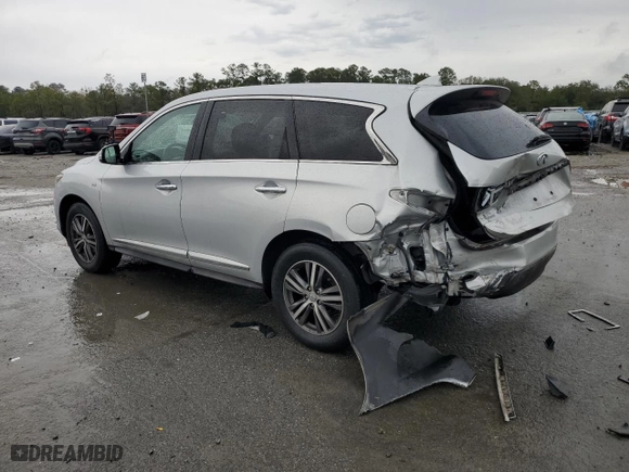2020 Infiniti QX60 PURE with VIN 5N1DL0MN0LC532538, listed as a Copart auction lot 45135245 with 76,404 mi miles and Salvage Title. Bid and sale history available at carsss.com. Image 2.