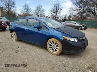 2012 Honda Civic EX-L with VIN 19XFB2F98CE363440, listed as a Copart auction lot 47724625 with 138,364 mi miles and Salvage Title. Bid and sale history available at DreamBid. Image 4.