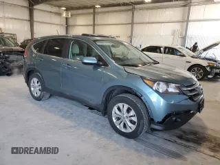 2013 Honda CR-V EX with VIN 5J6RM4H5XDL025814, listed as a Copart auction lot 88780535 with 160,524 mi miles and Clean Title. Bid and sale history available at carsss.com. Image 4.