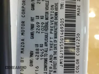 2016 Mazda Mazda6 i Touring with VIN JM1GJ1V55G1469305, listed as a Copart auction lot 47861475 with 111,861 mi miles and Salvage Title. Bid and sale history available at carsss.com. Image 12.