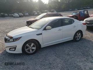 2015 Kia Optima LX z VIN KNAGM4A75F5541902, wystawiony jako Copart lot #59536445 z przebiegiem 172 110 mil mil oraz Czysty tytuł • Clean title. Historia ofert i sprzedaży dostępna na DreamBid. Obrazek 1.