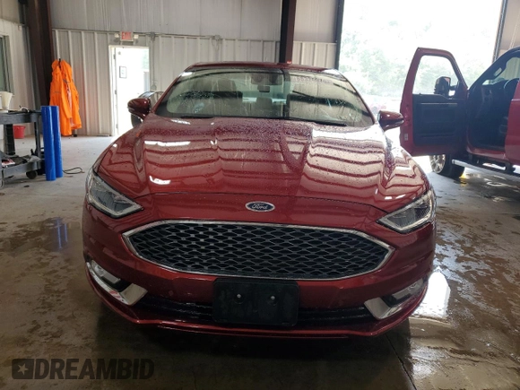 2017 Ford Fusion Titanium with VIN 3FA6P0D97HR186314, listed as a Copart auction lot 65326075 with 49,681 mi miles and Salvage title. Bid and sale history available at DreamBid. Image 5.
