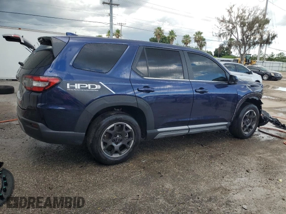 2023 Honda Pilot EX-L 8 Passenger with VIN 5FNYG2H4XPB006479, listed as a Copart auction lot 61258404 with 18,808 mi miles and Salvage Title. Bid and sale history available at carsss.com. Image 3.