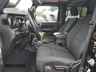 2021 Jeep Wrangler Unlimited Sport S with VIN 1C4HJXDG9MW671119, listed as a Copart auction lot 49351485 with 41,939 mi miles and Salvage Title. Bid and sale history available at DreamBid. Image 7.
