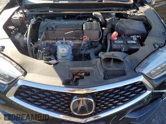 2020 Acura TLX with VIN 19UUB1F35LA017007, listed as a Copart auction lot 84523444 with 55,532 mi miles and Salvage title. Bid and sale history available at DreamBid. Image 11.