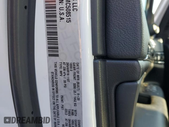 2021 Jeep Grand Cherokee Trailhawk with VIN 1C4RJFLT5MC508515, listed as a Copart auction lot 84469884 with 53,293 mi miles and Salvage Title. Bid and sale history available at carsss.com. Image 13.