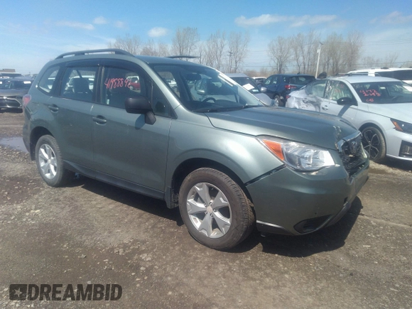 2015 Subaru Forester 2.5i with VIN JF2SJABC7FH562170, listed as a IAAI auction lot 41988892 with 33,898 mi miles. Bid and sale history available at carsss.com. Image 1.