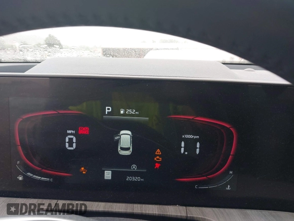 2024 Kia Telluride EX with VIN 5XYP34GC8RG493124, listed as a IAAI auction lot 42438819 with 20,320 mi miles and . Bid and sale history available at DreamBid. Image 7.