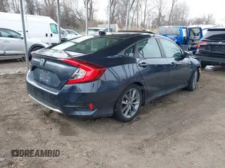 2020 Honda Civic EX-L with VIN 19XFC1F72LE214611, listed as a IAAI auction lot 41629949 with 54,328 mi miles and . Bid and sale history available at DreamBid. Image 4.