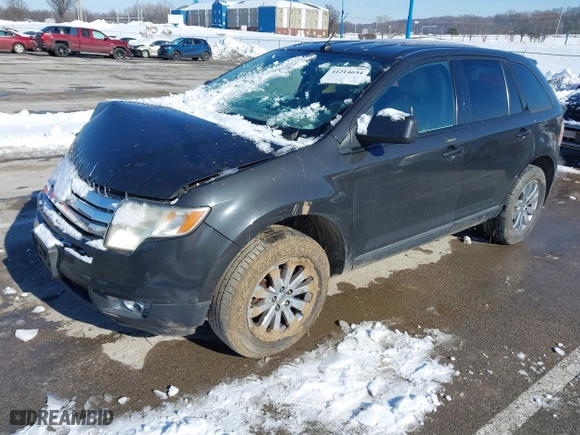 2007 Ford Edge SEL with VIN 2FMDK38C27BB71610, listed as a IAAI auction lot 41214654 with 128,594 mi miles. Bid and sale history available at carsss.com. Image 2.