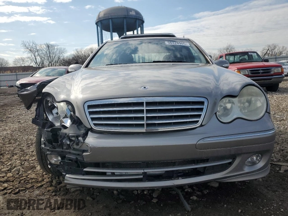 2005 Mercedes-Benz C 320 with VIN WDBRF84J45F570111, listed as a Copart auction lot 50426905 with 146,051 mi miles and Salvage title. Bid and sale history available at DreamBid. Image 5.
