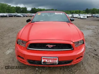 2013 Ford Mustang V6 with VIN 1ZVBP8EM3D5203940, listed as a Copart auction lot 55064825 with 129,334 mi miles and Salvage title. Bid and sale history available at DreamBid. Image 5.