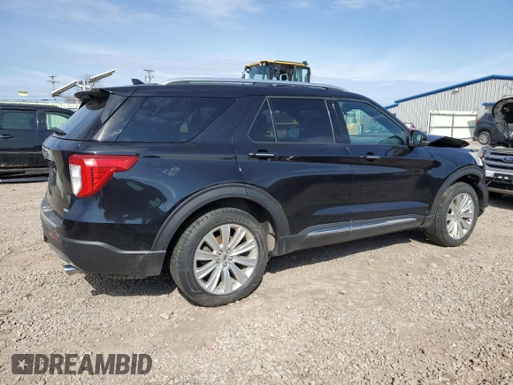 2020 Ford Explorer Limited with VIN 1FMSK8FHXLGB45021, listed as a Copart auction lot 53300745 with 122,959 mi miles and Salvage Title. Bid and sale history available at carsss.com. Image 3.