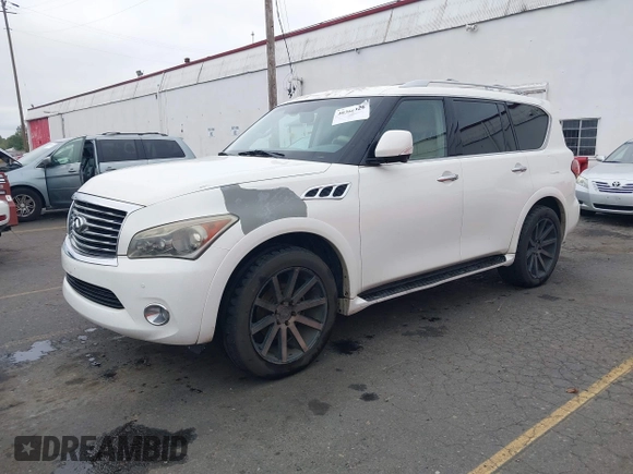 2011 Infiniti QX56 7-passenger with VIN JN8AZ2NF6B9503120, listed as a IAAI auction lot 40366429 with 197,571 mi miles and . Bid and sale history available at DreamBid. Image 17.