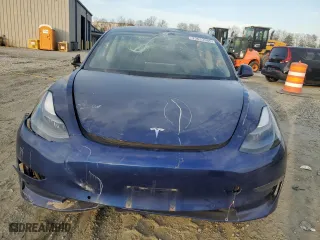 2022 Tesla Model 3 with VIN 5YJ3E1EA2NF192083, listed as a Copart auction lot 43633985 with 0 mi miles and Salvage Title. Bid and sale history available at carsss.com. Image 5.
