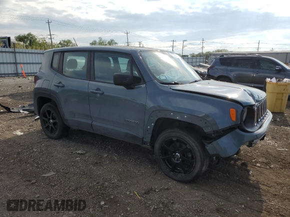 2018 Jeep Renegade Sport with VIN ZACCJBAB5JPH76349, listed as a Copart auction lot 56583145 with 101,857 mi miles and Salvage title. Bid and sale history available at DreamBid. Image 4.