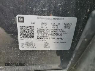 2021 GMC Acadia Denali with VIN 1GKKNPLS7MZ146613, listed as a Copart auction lot 51129175 with Not Provided miles and Clean Title. Bid and sale history available at carsss.com. Image 12.