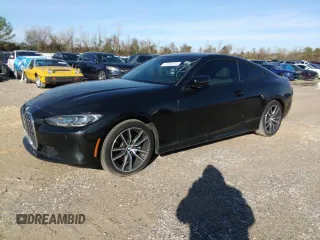 2021 BMW 4 Series 430i with VIN WBA53AP05MCF45415, listed as a Copart auction lot 77626274 with 113,090 mi miles and Clean Title. Bid and sale history available at DreamBid. Image 1.
