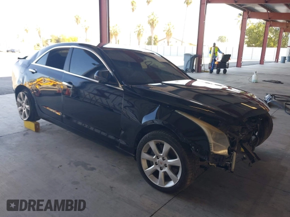 2014 Cadillac ATS Standard RWD with VIN 1G6AA5RX3E0159300, listed as a IAAI auction lot 40271449 with 124,125 mi miles. Bid and sale history available at carsss.com. Image 1.