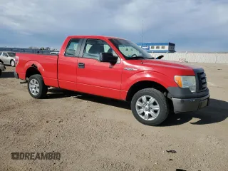 2009 Ford F-150 STX with VIN 1FTRX12W29FA24563, listed as a Copart auction lot 50050005 with 110,780 mi miles and Salvage Title. Bid and sale history available at carsss.com. Image 4.