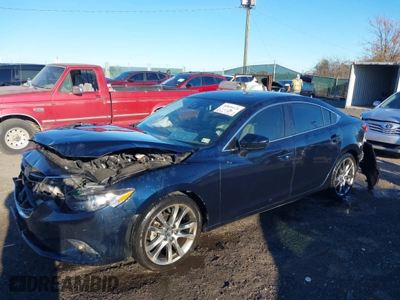 2015 Mazda 6 i Grand Touring with VIN JM1GJ1W55F1183824, listed as a IAAI auction lot 40840126 with 132,773 mi miles. Bid and sale history available at carsss.com. Image 18.