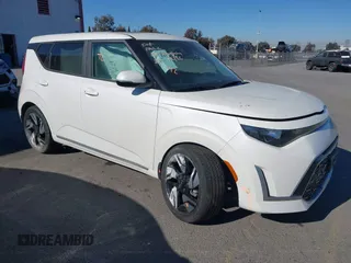 2023 Kia Soul GT-Line with VIN KNDJ53AU5P7849910, listed as a IAAI auction lot 41320349 with 12,239 mi miles. Bid and sale history available at carsss.com. Image 1.