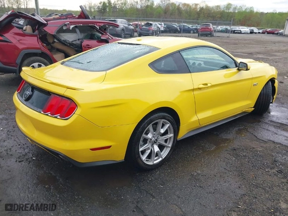 2015 Ford Mustang GT with VIN 1FA6P8CF8F5300097, listed as a IAAI auction lot 41971042 with 38,097 mi miles. Bid and sale history available at carsss.com. Image 4.