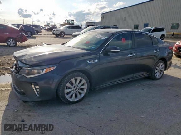 2018 Kia Optima S with VIN 5XXGT4L34JG208532, listed as a Copart auction lot 58632625 with 141,799 mi miles and Salvage title. Bid and sale history available at DreamBid. Image 1.