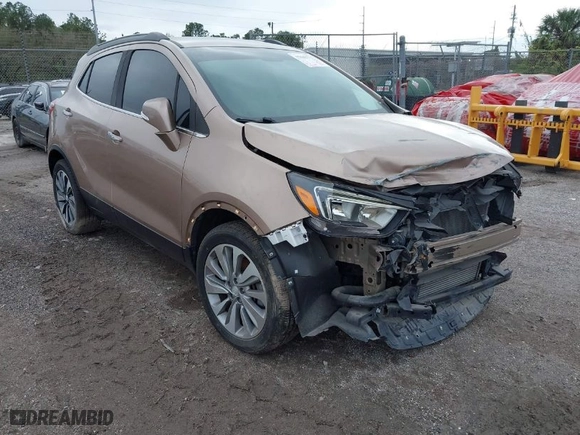 2018 Buick Encore Preferred II with VIN KL4CJBSBXJB724413, listed as a IAAI auction lot 37042731 with 65829 miles. Bid and sale history available at carsss.com. Image 1.