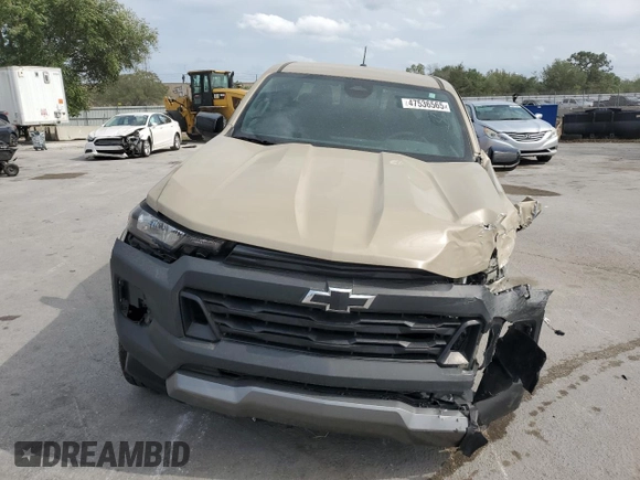 2023 Chevrolet Colorado 4WD Trail Boss with VIN 1GCPTEEK7P1170969, listed as a Copart auction lot 47536565 with 21,126 mi miles and Salvage Title. Bid and sale history available at carsss.com. Image 5.
