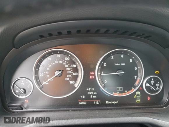2013 BMW X3 xDrive35i with VIN 5UXWX7C54DL977845, listed as a Copart auction lot 48598485 with 24,753 mi miles and Salvage Title. Bid and sale history available at DreamBid. Image 9.
