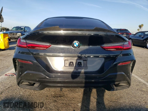 2020 BMW 8 Series 840i with VIN WBAGV4C06LCE28998, listed as a Copart auction lot 48566634 with 54,946 mi miles and Salvage title. Bid and sale history available at DreamBid. Image 6.