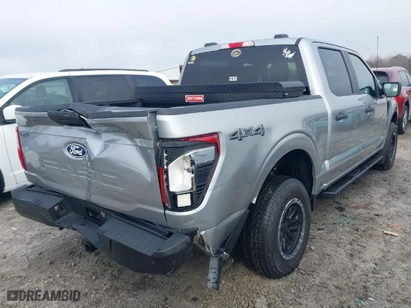 2024 Ford F-150 XL with VIN 1FTFW1L52RKD63374, listed as a IAAI auction lot 41453712 with 7,768 mi miles. Bid and sale history available at carsss.com. Image 4.