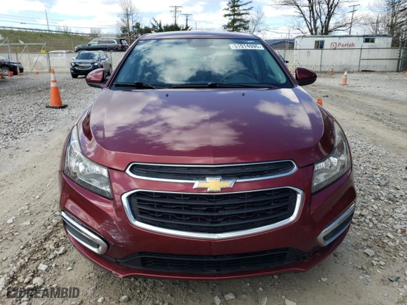 2015 Chevrolet Cruze LT with VIN 1G1PC5SB5F7121035, listed as a Copart auction lot 51914995 with 97,746 mi miles and Salvage Title. Bid and sale history available at carsss.com. Image 5.