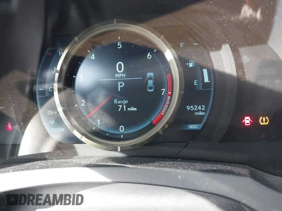 2014 Lexus IS 350 with VIN JTHBE1D20E5003890, listed as a IAAI auction lot 41397188 with 95,242 mi miles and . Bid and sale history available at DreamBid. Image 7.