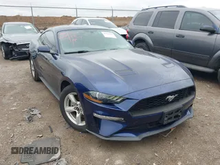 2019 Ford Mustang EcoBoost with VIN 1FA6P8TH8K5185349, listed as a IAAI auction lot 41554974 with 30,023 mi miles and . Bid and sale history available at carsss.com. Image 1.