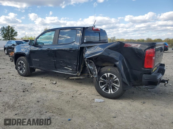 2022 Chevrolet Colorado 4WD Z71 with VIN 1GCGTDENXN1137241, listed as a Copart auction lot 53559815 with 70,622 mi miles and Salvage title. Bid and sale history available at DreamBid. Image 2.