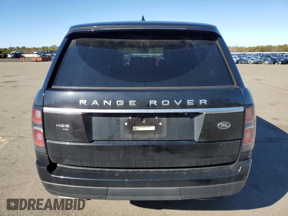 2020 Land Rover Range Rover HSE with VIN SALGS2RU3LA400233, listed as a Copart auction lot 47817755 with 50,611 mi miles and Non Repairable. Bid and sale history available at DreamBid. Image 6.