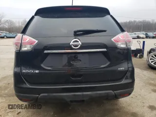 2014 Nissan Rogue S with VIN 5N1AT2MV6EC809873, listed as a Copart auction lot 43744395 with 37,850 mi miles and Salvage Title. Bid and sale history available at carsss.com. Image 6.