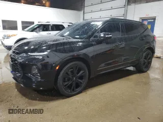 2022 Chevrolet Blazer RS z VIN 3GNKBKRS0NS137756, wystawiony jako Copart lot #49334655 z przebiegiem 40 573 mil mil oraz Szkoda całkowita • Salvage title. Historia ofert i sprzedaży dostępna na DreamBid. Obrazek 1.