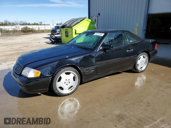1998 Mercedes-Benz SL 500 with VIN WDBFA67FXWF169208, listed as a Copart auction lot 76115954 with 72,366 mi miles and Clean title. Bid and sale history available at DreamBid. Image 1.