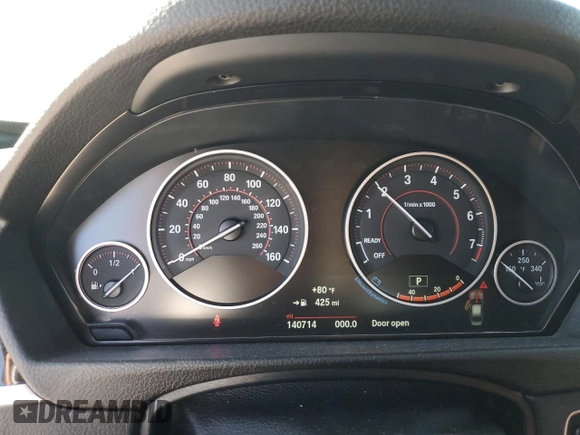 2017 BMW 3 Series 330i with VIN WBA8B9C31HK885586, listed as a Copart auction lot 87011734 with 140,714 mi miles and Salvage Title. Bid and sale history available at carsss.com. Image 9.
