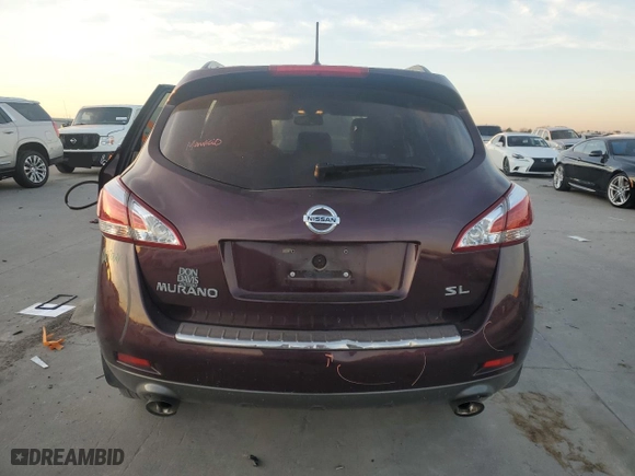 2014 Nissan Murano LE with VIN JN8AZ1MU5EW419256, listed as a Copart auction lot 87740975 with 71,515 mi miles and Salvage Title. Bid and sale history available at carsss.com. Image 6.