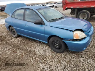 2005 Kia Rio with VIN KNADC125156375937, listed as a Copart auction lot 45710075 with 114,050 mi miles and Salvage Title. Bid and sale history available at carsss.com. Image 4.
