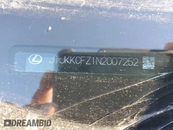 2022 Lexus NX with VIN JTJKKCFZ1N2007252, listed as a Copart auction lot 87088284 with 38,998 mi miles and Salvage Title. Bid and sale history available at carsss.com. Image 13.
